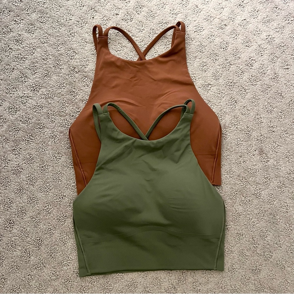 Lululemon Like a Cloud High-Neck Longline Bra Set of 2!!